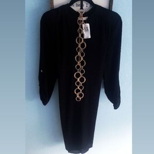 Shift dress, FREE gold tone Torrid belt